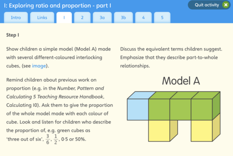 Lesson steps with illustrations