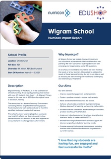 Booklet showing impact report for Numicon